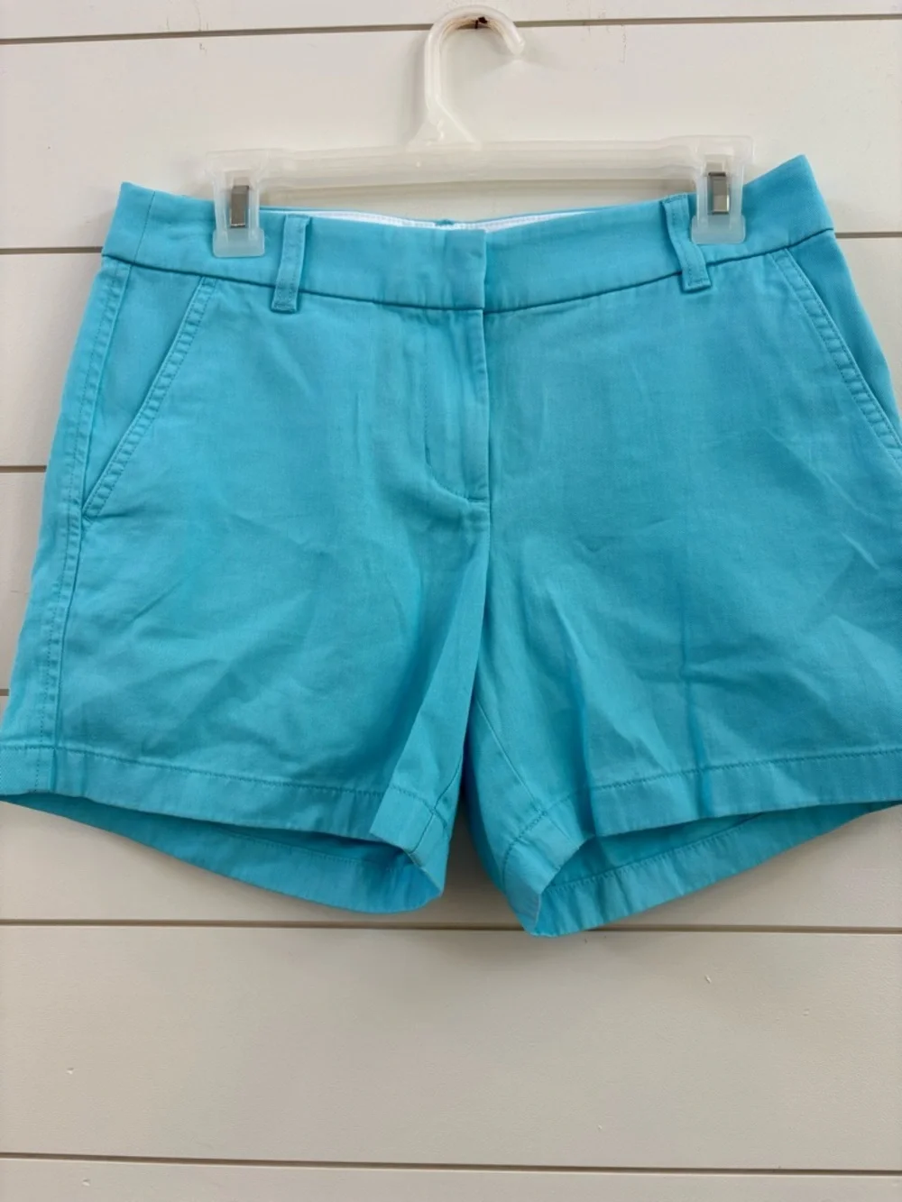 J. Crew Aqua Tailored Cotton Bermuda Shorts